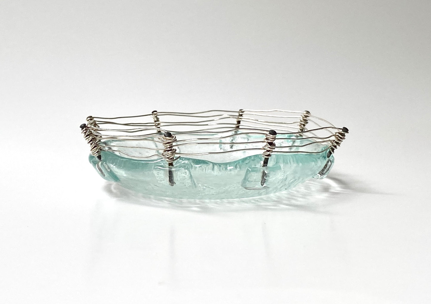 Bowl and silver  wire